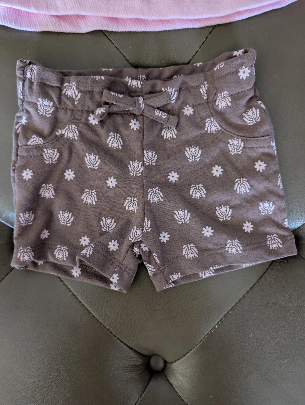 Baby Girl 2 Piece Short Set Size 0-3 Mos
